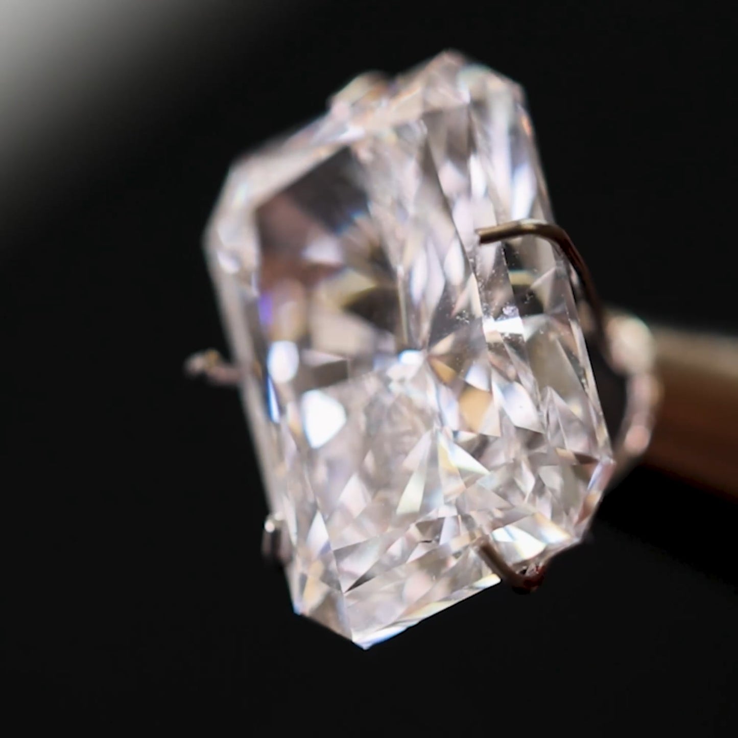 Luxor Radiant Diamond Three Stone Engagement Ring