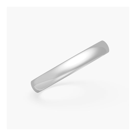 3mm High Polished Classic Wedding Band Platinum