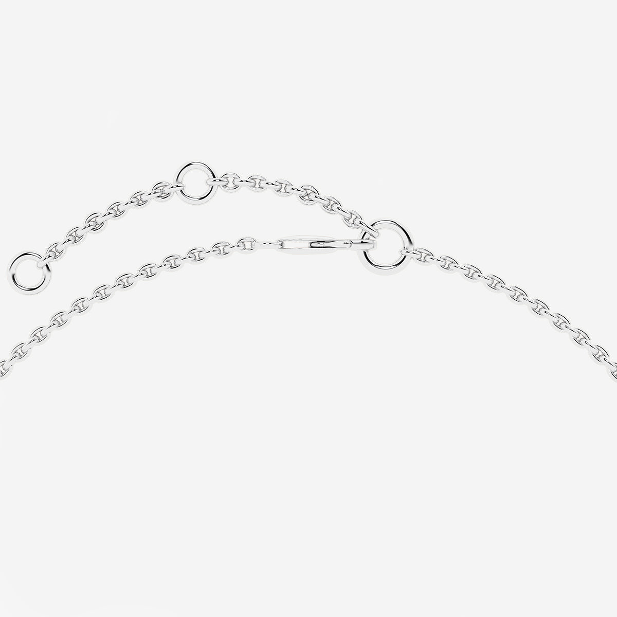 1/4 ctw Round Lab Grown Diamond Pave Heart Chain Bracelet Chain Bracelet - 7 Inches Platinum, DE, VS1