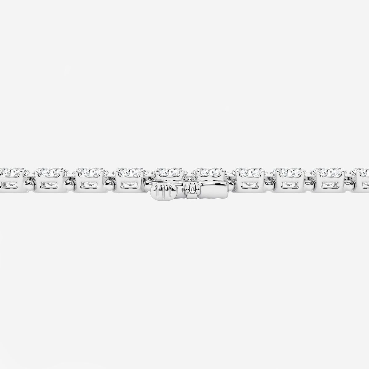 10 ctw Oval Lab Grown Diamond East-West Tennis Bracelet - 8 Inches Platinum, DE, VS1