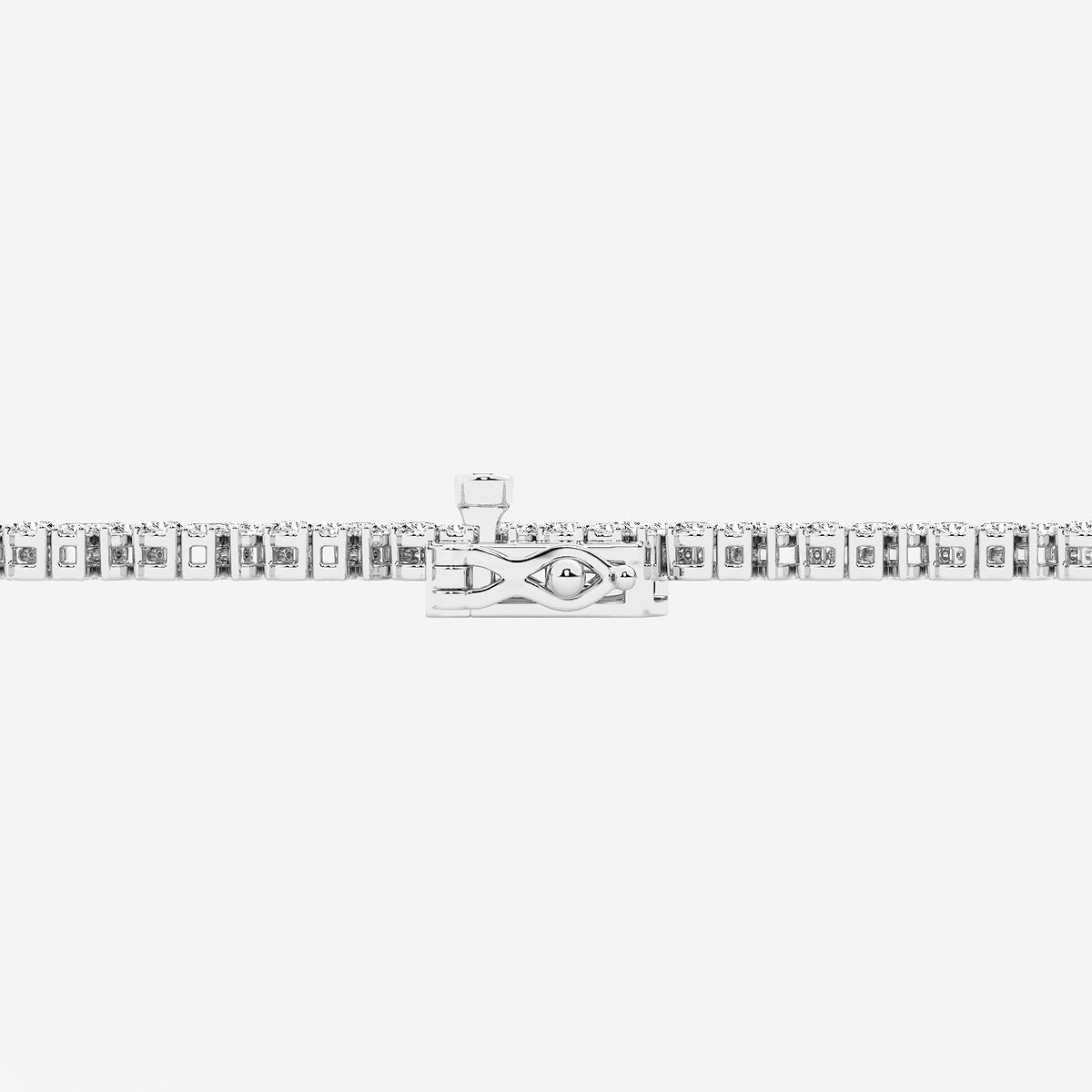 11 2/5 ctw Round, Pear, Marquise Lab Grown Diamond Alternating Bracelet - 7 Inches 18K White Gold, DE, VS1