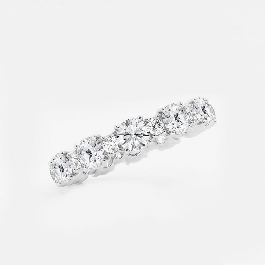 Clarissa 2 3/4 ctw Round Lab Grown Diamond Eternity Band - 3.7mm Width 14K White Gold, DE, VS1