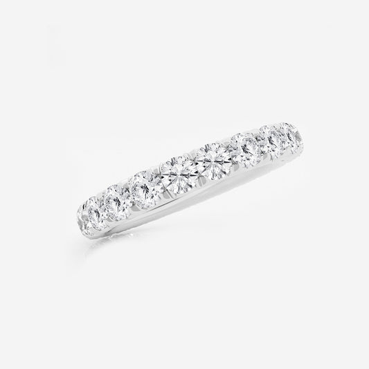 Kyra 2 ctw Round Lab Grown Diamond Eternity Band - 3.2mm Width Platinum, DE, VS1