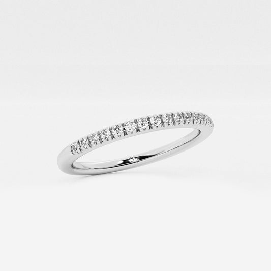 Shylin 1/2 ctw Round Lab Grown Diamond Wedding Band Platinum, DE, VS1