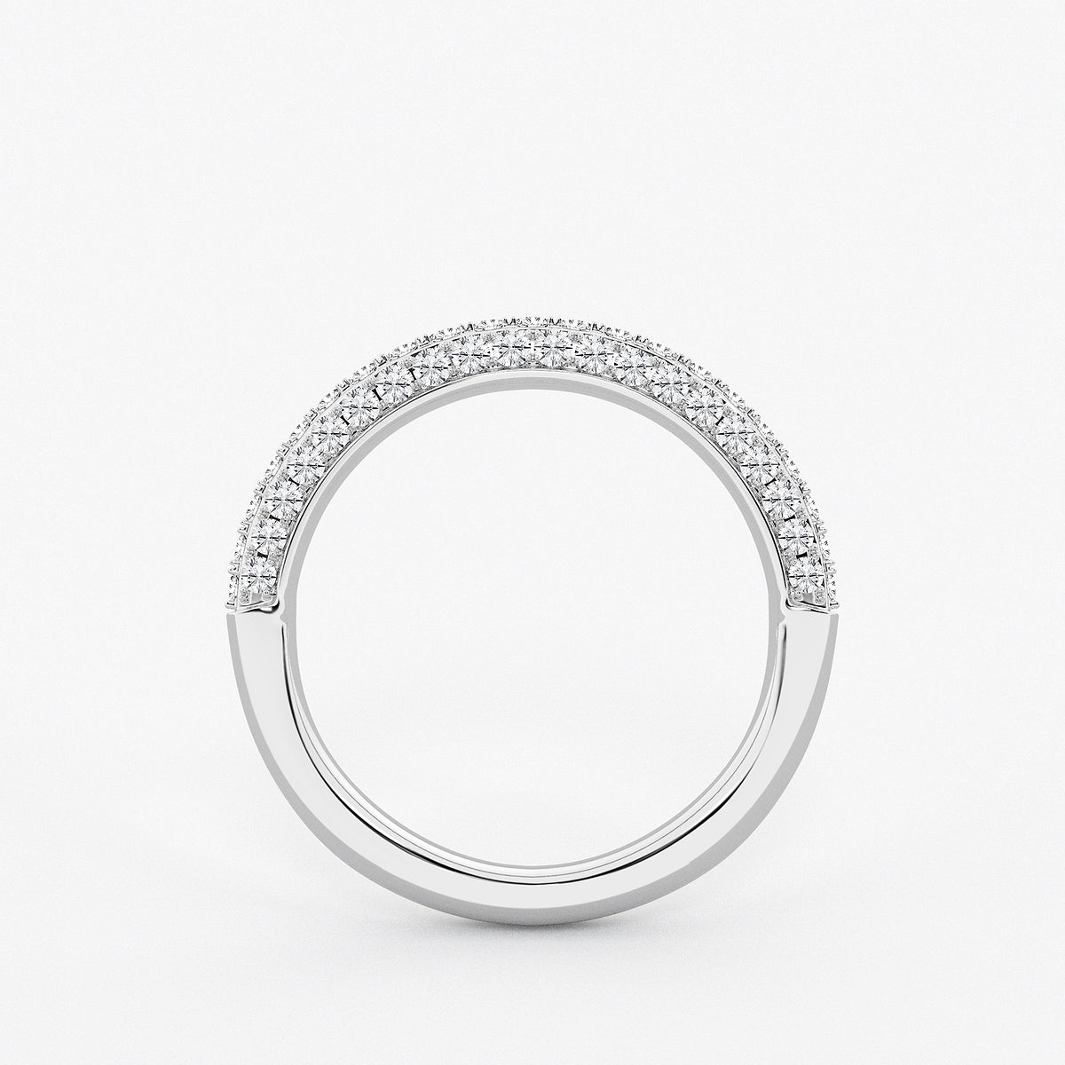 Cherish 1/2 ctw Round Lab Grown Diamond Micro Pave Wedding Band