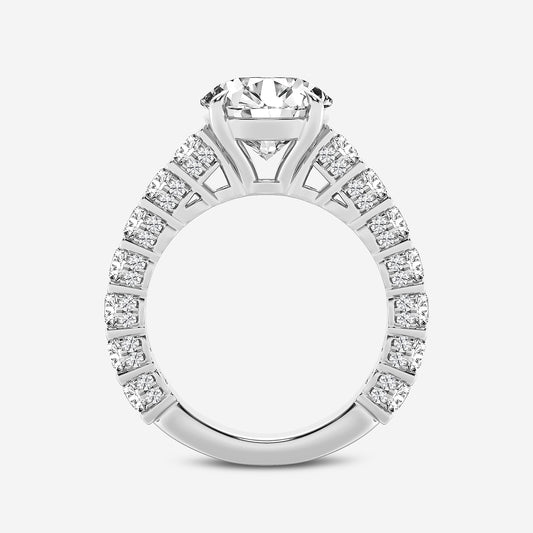 Union Round Diamond Bridal Set in 14K White Gold - 6.67 CTW