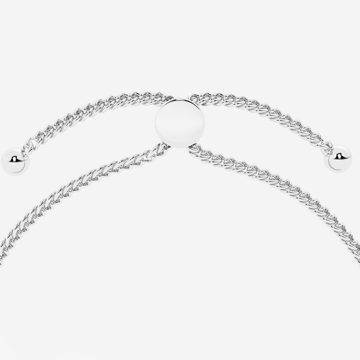 Emerald & Round Lab Grown Diamond Cascade Bolo Bracelet