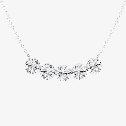 Boundless Arc Diamond Pendant
