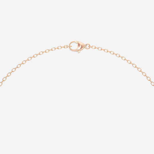 Pear Diamond Knot Pendant in 14K Rose Gold