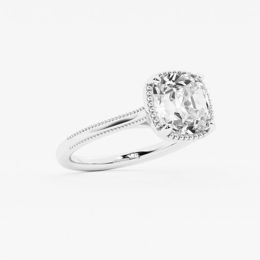 Victoria Old Mine Cut Diamond Vintage Solitaire Ring