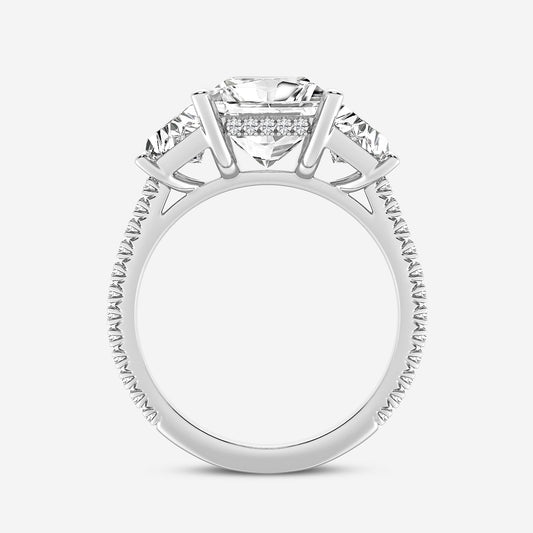 Ianthe Princess Diamond Three Stone Engagement Ring
