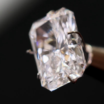 Luxor Radiant Diamond Three Stone Engagement Ring