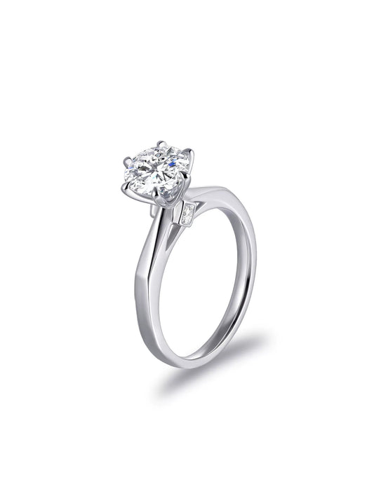 Ethereal Bridge Cathedral Engagement Ring