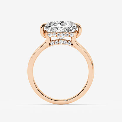 Embrace Radiant Diamond Solitaire Engagement Ring