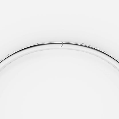 6 2/5 ctw Pear Lab Grown Diamond Hinged Open Pave Bangle Bracelet    14K White Gold, E, VS1