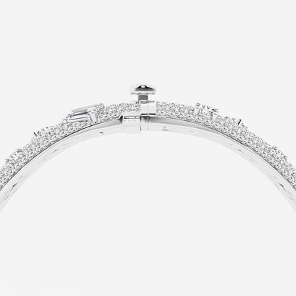 Multi-Shape Lab Grown Diamond Scatter Bangle