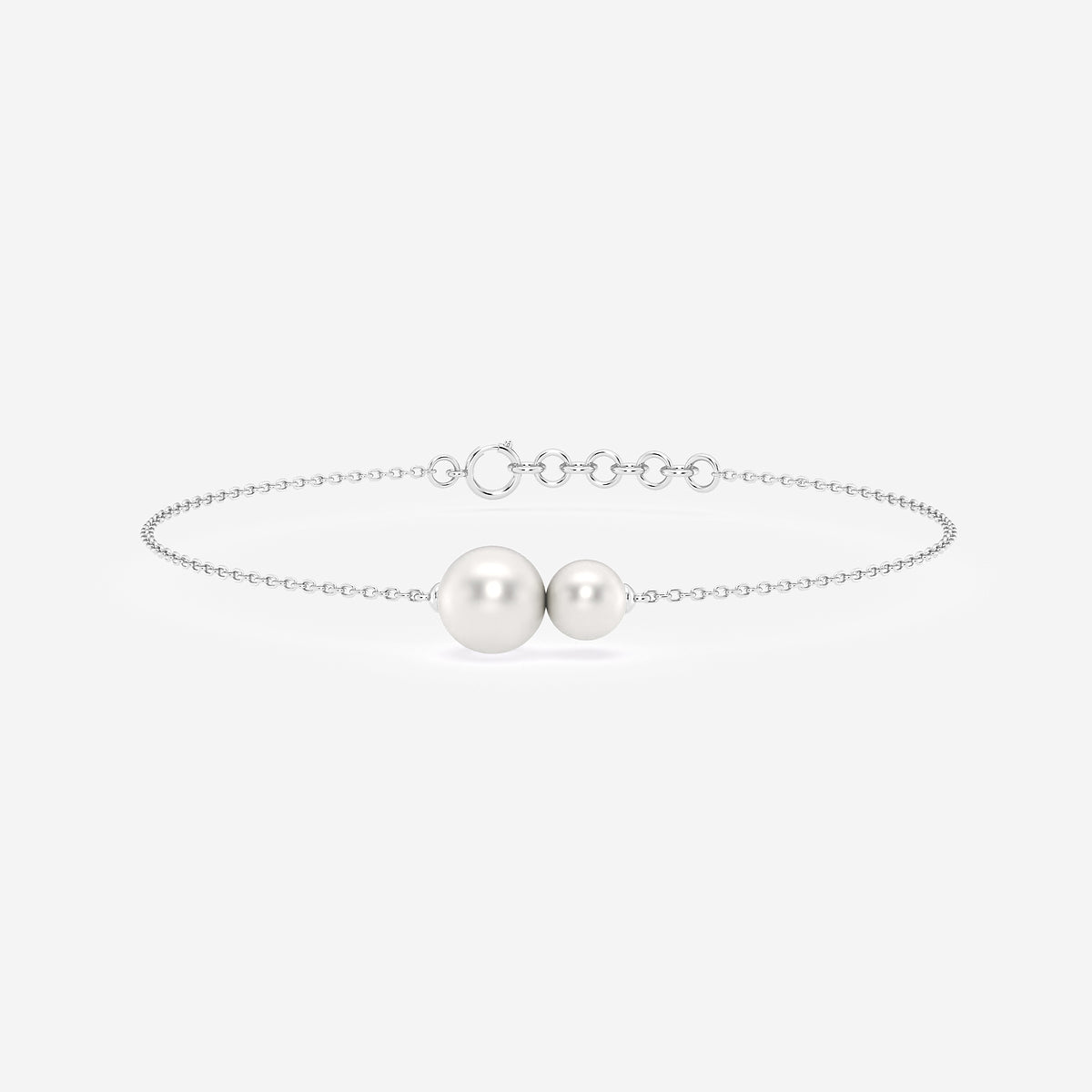 Double Cultured Freshwater Pearl Floating Bracelet