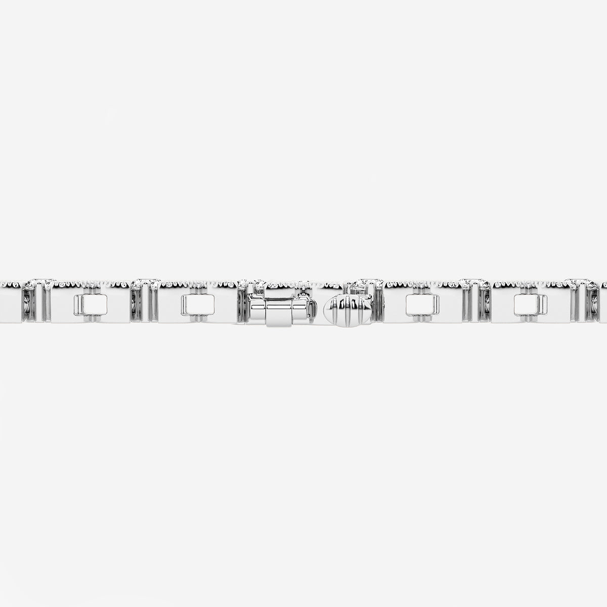 4 ctw Round Lab Grown Diamond X+O Bracelet - 7 Inches    Platinum, DE, VS1