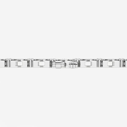 4 ctw Round Lab Grown Diamond X+O Bracelet - 7 Inches    Platinum, DE, VS1