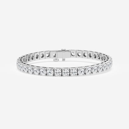 15 ctw Round Lab Grown Diamond Four-Prong Tennis Bracelet - 7.0 Inches    Platinum, DE, VS1