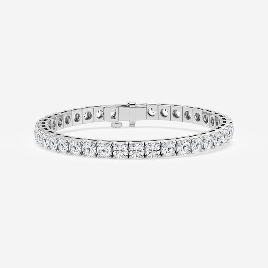 15 ctw Round Lab Grown Diamond Four-Prong Tennis Bracelet - 7.0 Inches    Platinum, DE, VS1