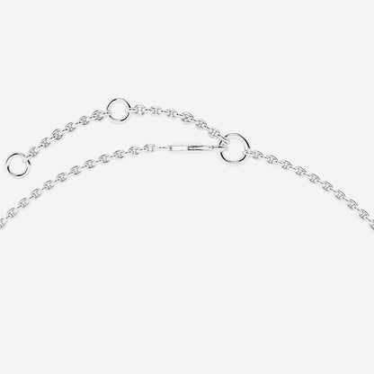 Petite Double Pavé Heart Bracelet in Platinum