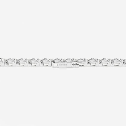 5 ctw Pear Lab Grown Diamond East-West Tennis Bracelet - 7 Inches    Platinum, DE, VS1