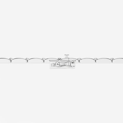 1 ctw Round Lab Grown Diamond Paper Clip Bracelet - 7 Inches    14K White Gold, DE, VS1