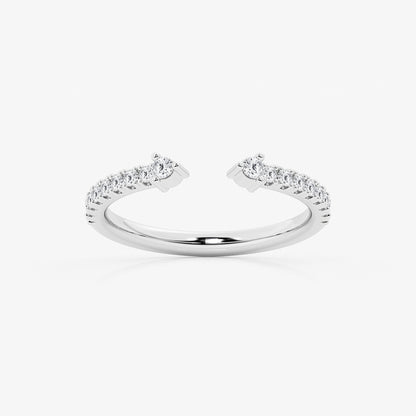 Callie Round Lab Grown Diamond Open Wedding Band