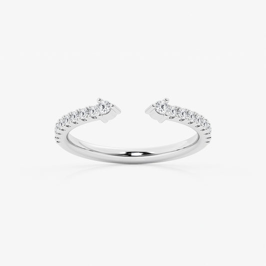 Callie Round Lab Grown Diamond Open Wedding Band