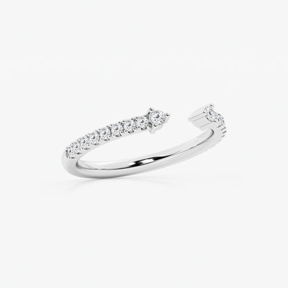 Callie Round Lab Grown Diamond Open Wedding Band
