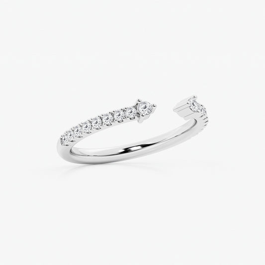 Callie Round Lab Grown Diamond Open Wedding Band