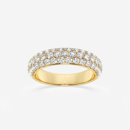 Salsa Round Lab Grown Diamond Domed Band