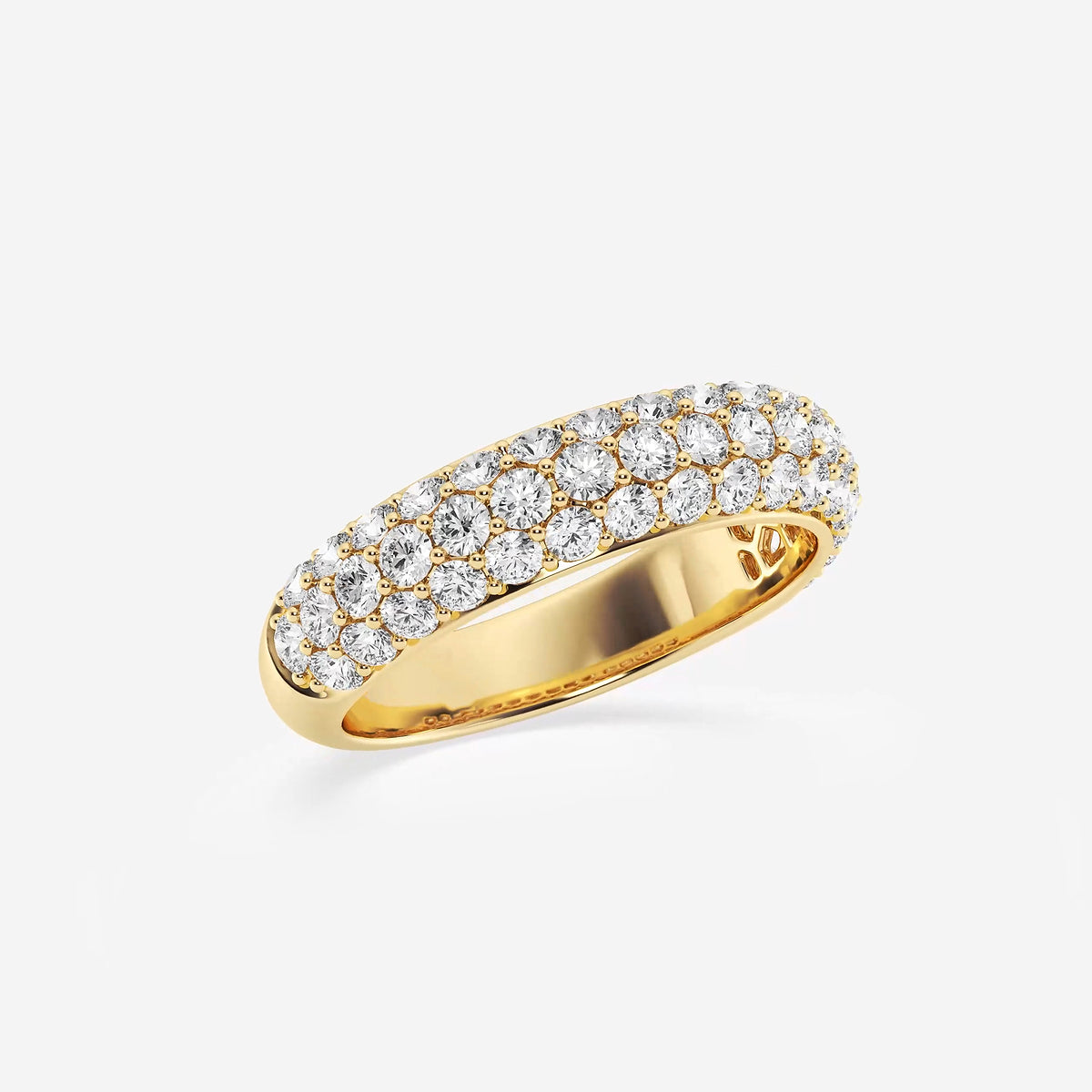 Salsa Round Lab Grown Diamond Domed Band