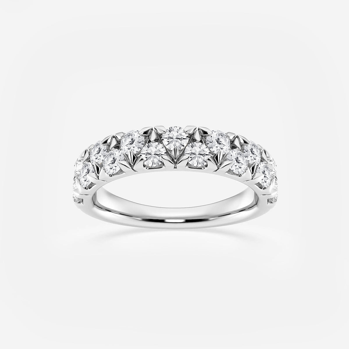 Muse Round Lab Grown Diamond Alternating Band