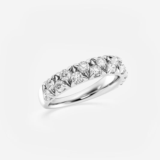 Muse Round Lab Grown Diamond Alternating Band