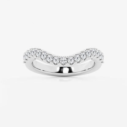 Karla 2/5 ctw Round Lab Grown Diamond Prong Set Wedding Band