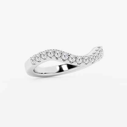 Karla 2/5 ctw Round Lab Grown Diamond Prong Set Wedding Band