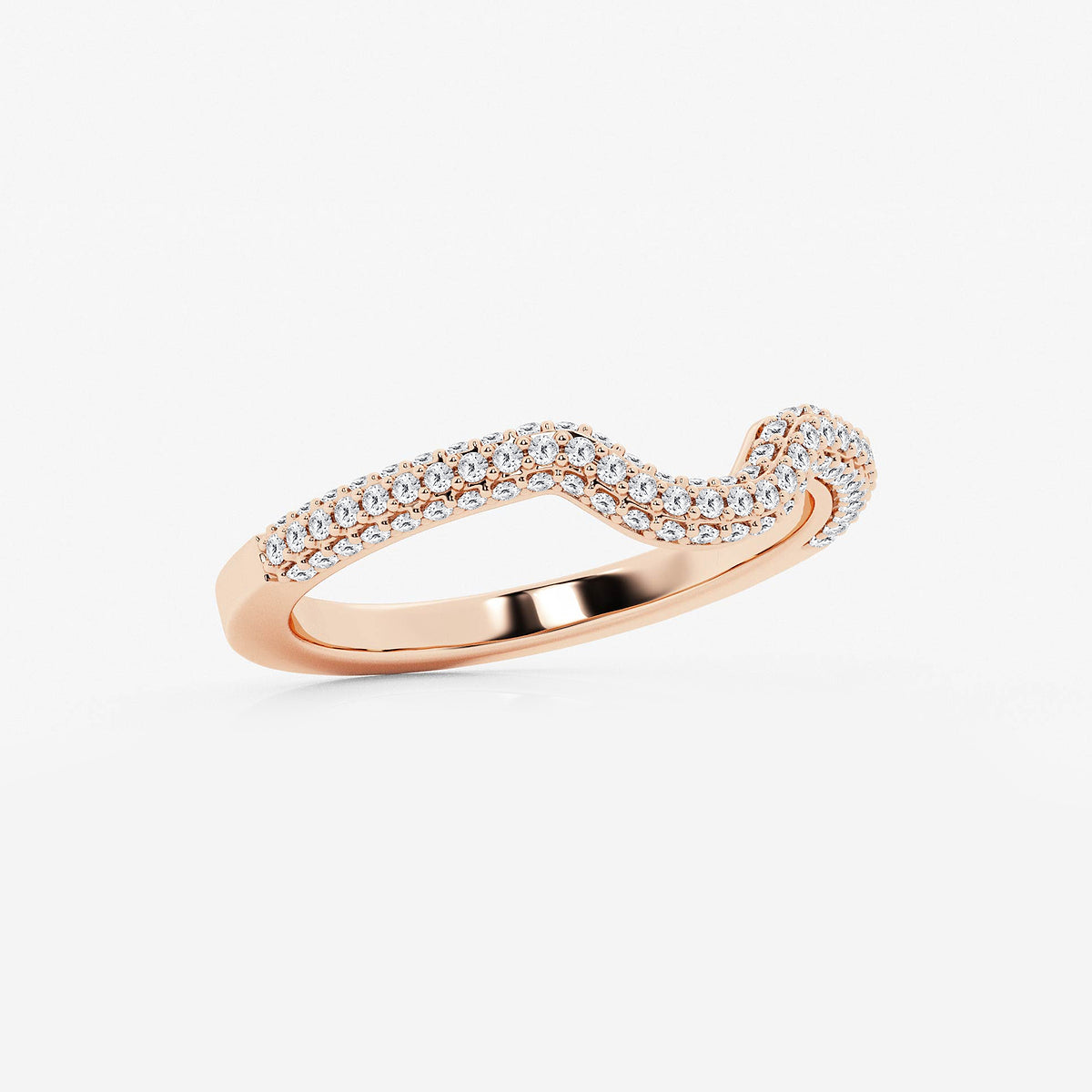 Roselyn 2/5 ctw Round Lab Grown Diamond Prong Set Wedding Band