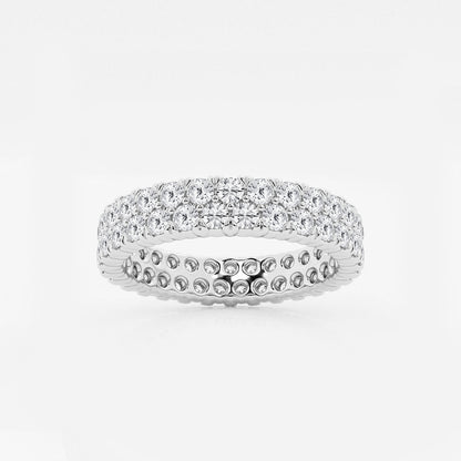 Evie Round Lab Grown Diamond Double Row Eternity Band
