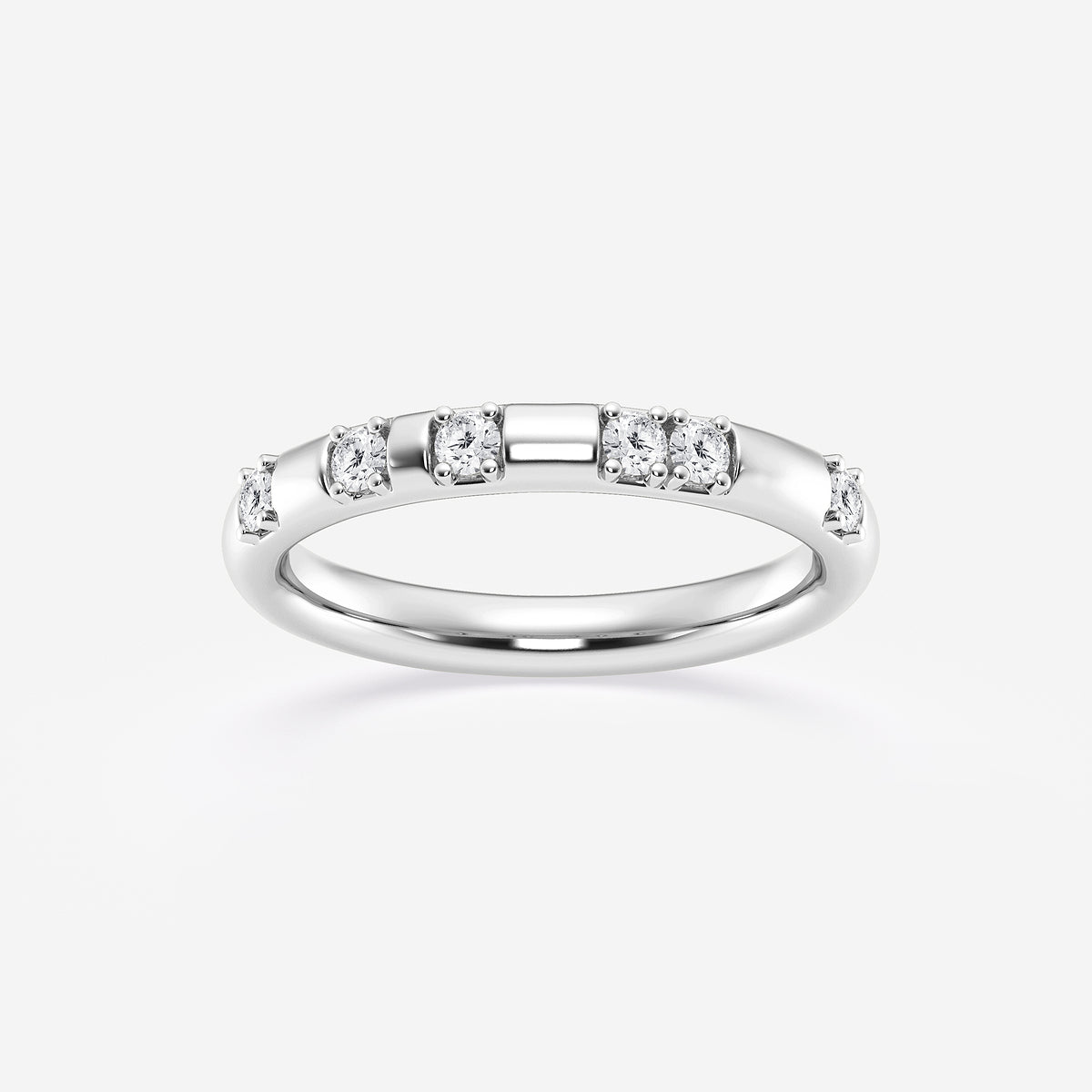 Hayden Round Lab Grown Diamond Contemporary High Comfort Fit Wedding Band