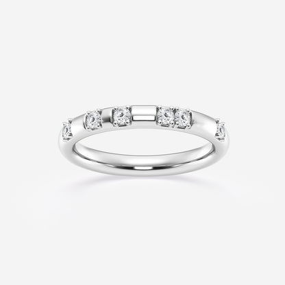Hayden Round Lab Grown Diamond Contemporary High Comfort Fit Wedding Band