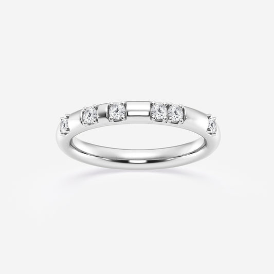 Hayden Round Lab Grown Diamond Contemporary High Comfort Fit Wedding Band