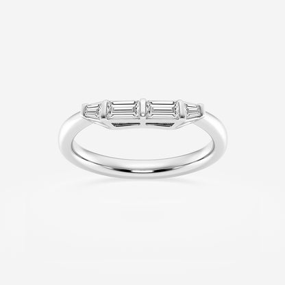 Maisie 1/3 ctw Tapered Baguette Lab Grown Diamond Wedding Band    Platinum, DE, VS1