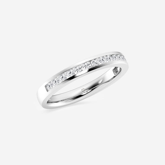 Alba 1/3 ctw Round Lab Grown Diamond Channel Wedding Band    Platinum, DE, VS1