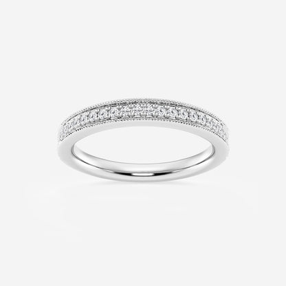 Eileen 1/5 ctw Round Lab Grown Diamond Milgrain Wedding Band