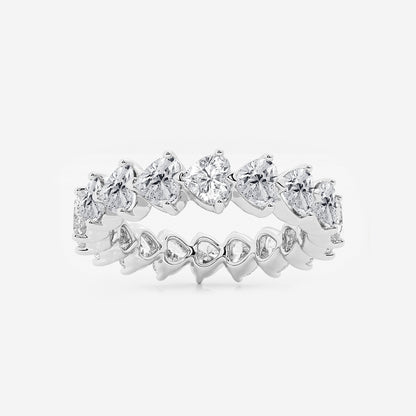 Adeline 3 5/8 ctw Floating Heart Lab Grown Diamond Eternity Band