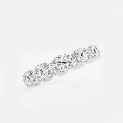 Clarissa 2 3/4 ctw Round Lab Grown Diamond Eternity Band - 3.7mm Width    14K White Gold, DE, VS1