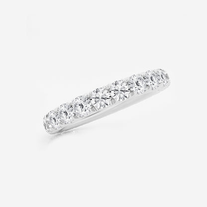 Kyra 2 ctw Round Lab Grown Diamond Eternity Band - 3.2mm Width    Platinum, DE, VS1