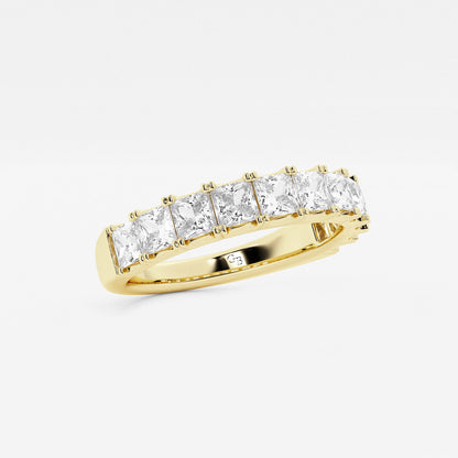 Lilyana 1 1/2 ctw Princess Lab Grown Diamond Eleven-Stone Wedding Band    14K Yellow Gold, DE, VS1